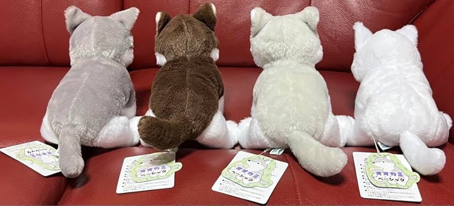 Amazon.co.jp: くったりオオカミ ベーシック ぬいぐるみ ST